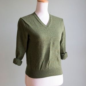 Calvin Klein 100% Merino Wool V-Neck Sweater